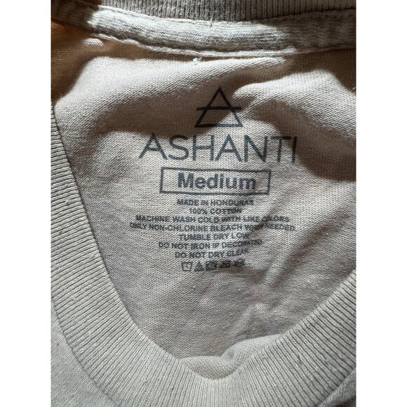 ASHANTI Aww Baby Rock With You Short Sleeve Retro Graphic Women’s T-Shirt Medium - Picture 6 of 6